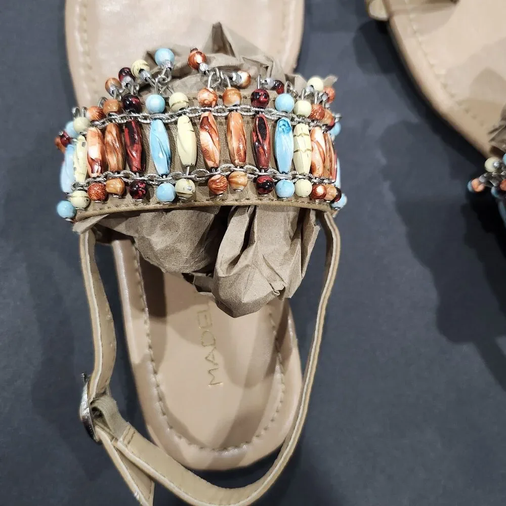 Madeline Stuart Boho Sandals- Size 6.5M
